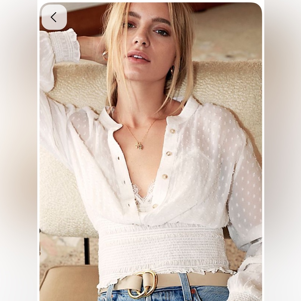 Free People Crystal Clear Buttondown